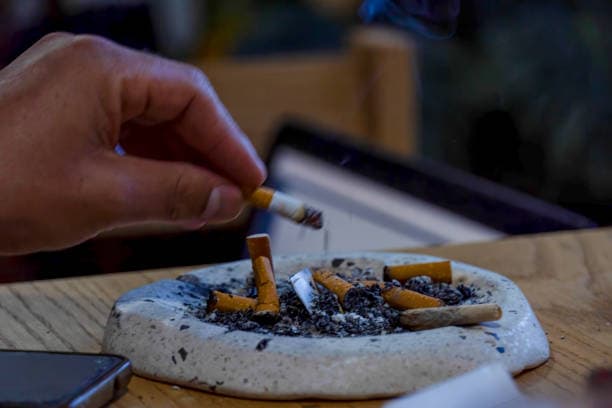 Stylish Ash Tray  White
